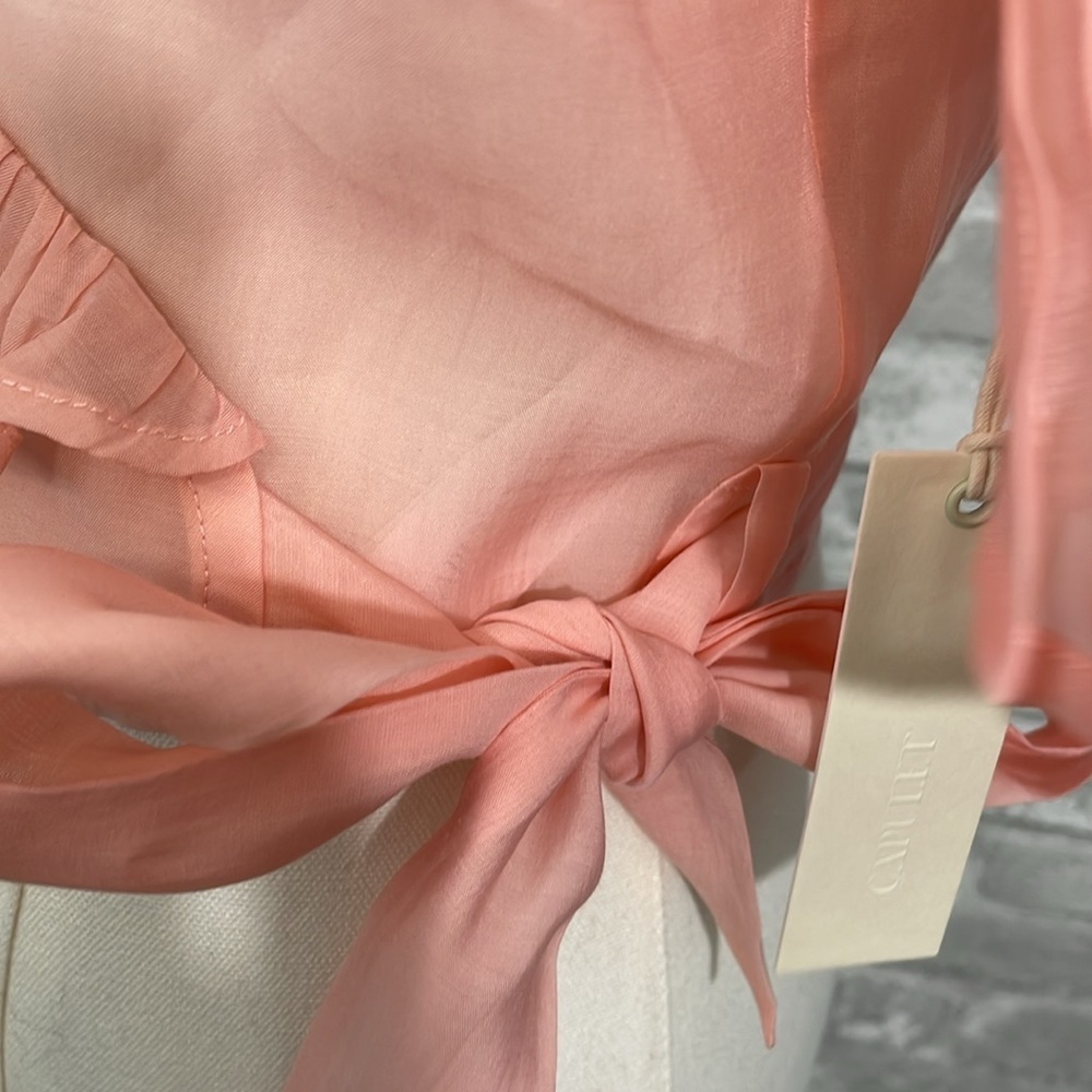 Capulet Lexi Ruffle Wrap Top Camelia - Picture 3 of 11